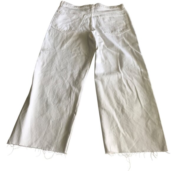 Madewell Low-Slung Baggy Crop in Pure White size 27 - Picture 5 of 11